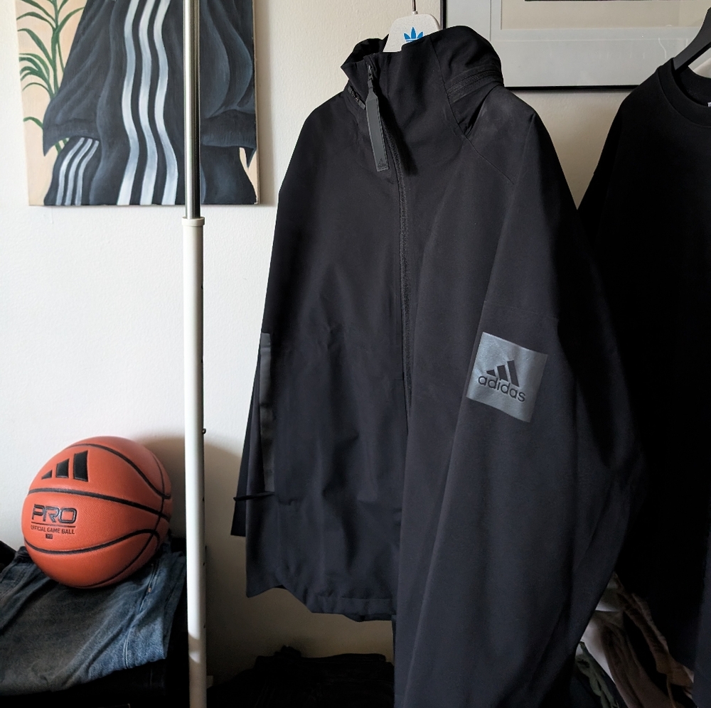 Adidas My Shelter Rain Jacket (Black)
